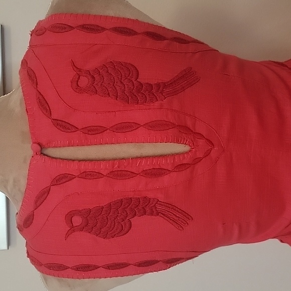 Free People Birds Of A Feather, Size 2 Color is Paradise Coral.  Excellent Cond. - Picture 7 of 10